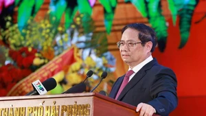 范明正总理发表讲话。（图片来源：越通社）