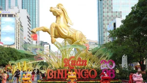 2026年丙午年春节阮惠花街将于2月15日19时正式开放，持续至2月22日21时。（日盛 摄）