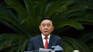 陈锦秀同志在会议上发表讲话。