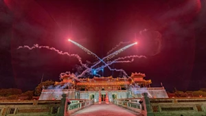 顺化皇城推出'梦幻皇宫'夜游活动。（图片来源：越通社）