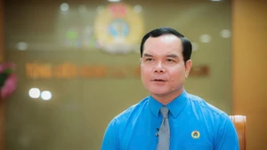 越南劳动总联合会党委书记、主席阮廷康。（图片来源：越通社）