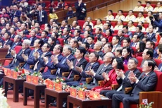 越南党和国家领导出席大会。