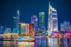 胡志明市夜景。