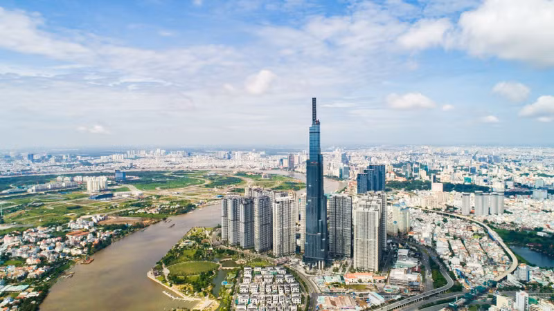 胡志明市一角。