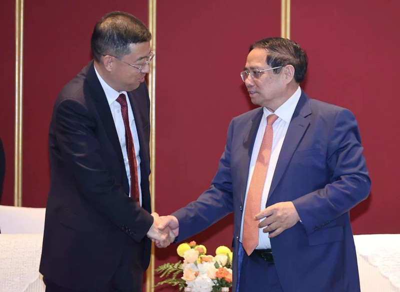 范明正总理会见中国银行（BOC）董事长葛海蛟。