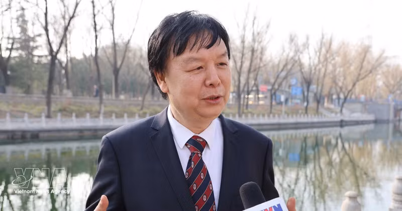 北京外国语大学东南亚研究中心主任米良教授。（图片来源：越通社）