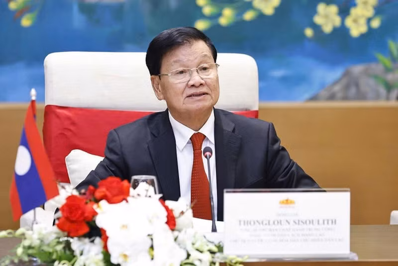 老挝人民革命党中央总书记、国家主席通伦·西苏里。