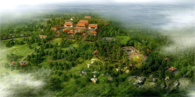 努庙—仙庵美景。（图片来源：越南之声）