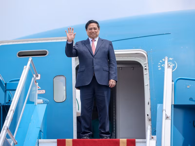 越南政府总理范明正启程对俄罗斯进行正式访问。（图片来源：VGP）