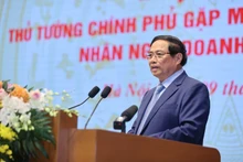 政府总理范明正发言。（图片来源：越通社）