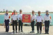 属于东海坊的第4投票区（位于第5水上特工旅）获准于3月5日提前举行选举。（图片来源：越通社）