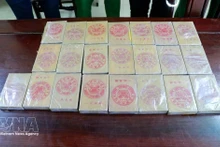 警方缴获22块海洛因。（图片来源：越通社）