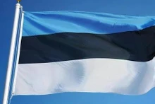 爱沙尼亚共和国国旗。（图片来源：越通社）