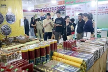 2026年岘港春节展销会吸引众多消费者前来参观购物。（图片来源：越通社）