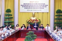 新闻发布会场景。(图片来源:越通社)