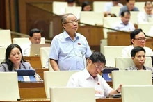 太平省代表阮文伸发表讲话。(图片来源:越通社)