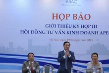 2025年亚太经合组织工商咨询理事会第三次会议记者会。（图片来源：越通社）