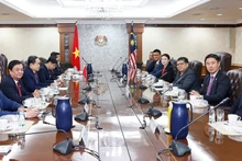 会谈场景。(图片来源:越通社)