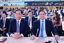 越南政府总理范明正出席联合国海洋大会开幕式。