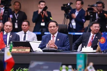 越南政府总理范明正出席东盟-澳大利亚领导人会议。（图片来源：越通社）