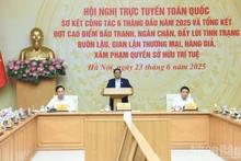 范明正总理主持召开全国打击走私、假冒伪劣商品生产和销售工作视频会议。