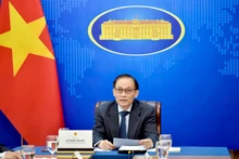 越南外交部代部长黎怀忠与老挝外交部长通沙万·丰威汉举行视频通话。