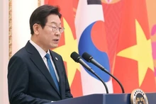 韩国总统李在明。（图片来源：新华社）