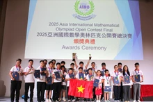 越南队全部22名学生均获奖。（图片来源：越通社）