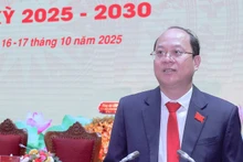 金瓯省委书记阮胡海在会上发表讲话。