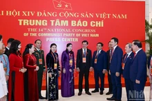 同奈省委代表交换了意见。（维灵 摄）