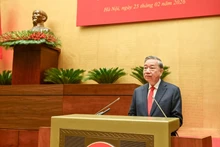 苏林总书记发表指导性讲话。