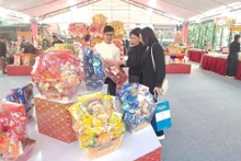 “新春创意手工艺及设计展”在河内应天乡广富桥线香旅游点开幕。