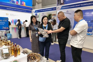 第23届越南国际贸易博览会的展位。