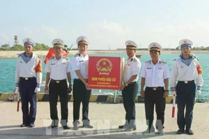 属于东海坊的第4投票区（位于第5水上特工旅）获准于3月5日提前举行选举。（图片来源：越通社）