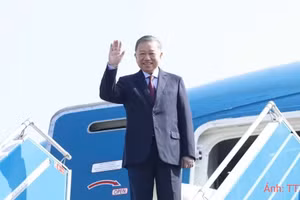越共中央总书记、国家主席苏林启程对澳大利亚和新西兰进行国事访问。（图片来源：越通社）