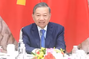 越共中央总书记、国家主席苏林。（登科 摄）