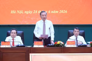 苏林总书记、国家主席在会上发表讲话。