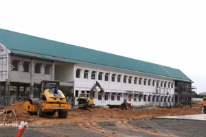 得乐省邦敦九年一贯制寄宿学校已进入最后建设阶段，预计将于2026-2027学年投入使用。（图片来源：越通社）