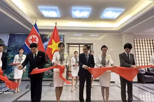 越南与朝鲜关系图片展在朝鲜平壤举行。