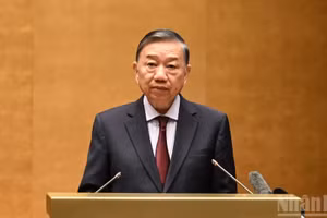 苏林总书记、国家主席在会议上发表指导性讲话。