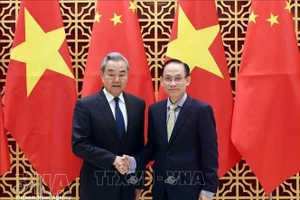 越南外交部长黎怀忠会见中国外交部长王毅。（图片来源：越通社）