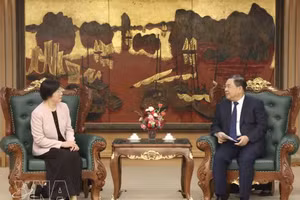 政府常务副总理范家足会见亚投行行长邹加怡。（图片来源：越通社）