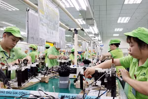 2026年上半年加工制造业继续引领越南经济增长。（图片来源：越通社）