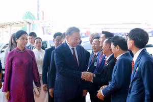 苏林总书记、国家主席会见在泰越南人代表。