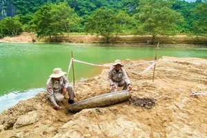风芽乡发现重量220公斤的炸弹。（图片来源：越通社）