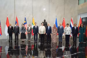 各国代表合影。