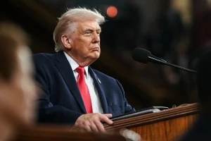 2026年2月24日，美国总统唐纳德·特朗普在华盛顿特区国会大厦发表国情咨文。（图片来源：whitehouse.gov）