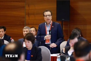 越南外交部党委代表团代表邓明魁大使。