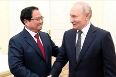 越南政府总理范明正会见俄罗斯联邦总统弗拉基米尔·普京【组图】