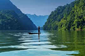三海湖的美景。